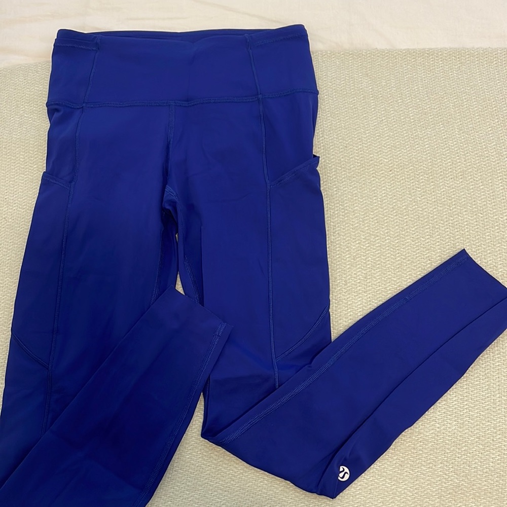Lululemon Seamless Leggings  Royal Blue size 4